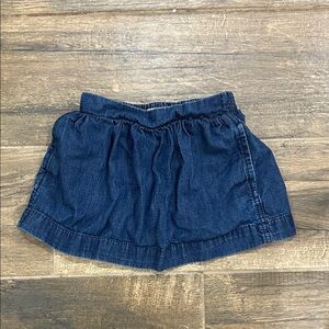 Cat & Jack Girls Dark Blue Denim Skort
